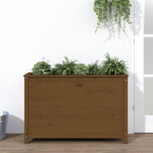 vidaXL Plantenbak verhoogd 119,5x40x78 cm massief grenen honingbruin