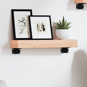 vidaXL Wandschap 40x10x6 cm onbehandeld massief eikenhout