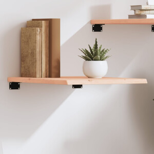 vidaXL Wandschap 40x50x2 cm onbehandeld massief eikenhout