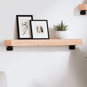 vidaXL Wandschap 60x10x6 cm onbehandeld massief eikenhout
