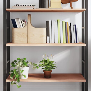 vidaXL Wandschap 100x50x2 cm onbehandeld massief eikenhout