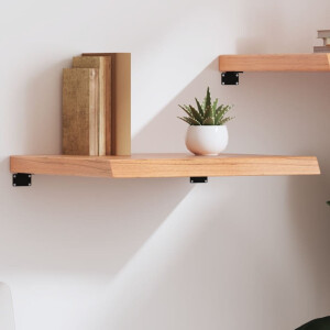 vidaXL Wandschap 60x50x(2-6) cm behandeld massief eikenhout lichtbruin