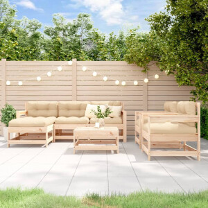 vidaXL 7-delige Loungeset massief grenenhout