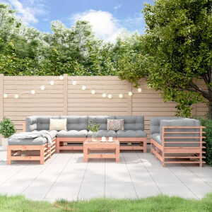 vidaXL 9-delige Loungeset massief douglashout
