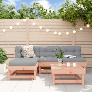 vidaXL 5-delige Loungeset massief douglashout