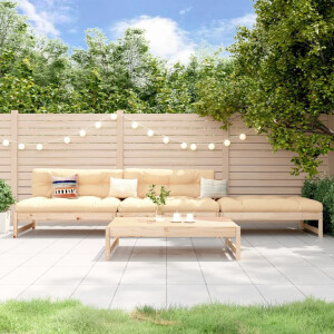 vidaXL 4-delige Loungeset massief grenenhout