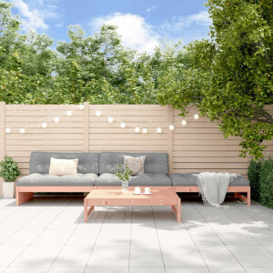 vidaXL 4-delige Loungeset massief douglashout