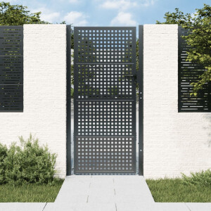 vidaXL Tuinpoort Antraciet 105x175 cm Staal
