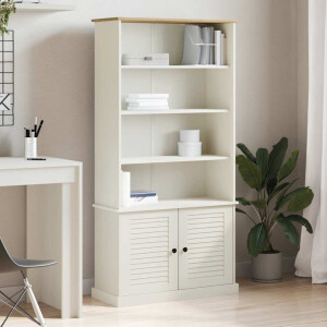 vidaXL Boekenkast VIGO 85x35x170 cm massief grenenhout wit