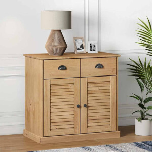 vidaXL Dressoir met lades VIGO 78x40x75 cm massief grenenhout