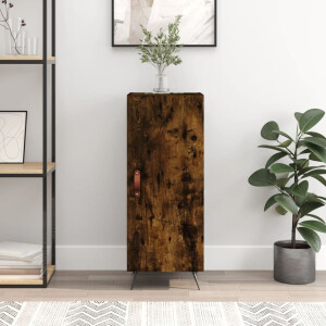 vidaXL Dressoir 34,5x34x90 cm bewerkt hout gerookt eiken