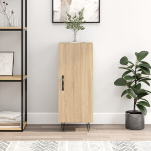 vidaXL Dressoir 34,5x34x90 cm bewerkt hout sonoma eiken