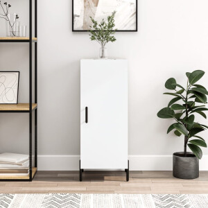 vidaXL Dressoir 34,5x34x90 cm bewerkt hout wit