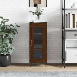 vidaXL Dressoir 34,5x34x90 cm bewerkt hout bruin eikenkleur