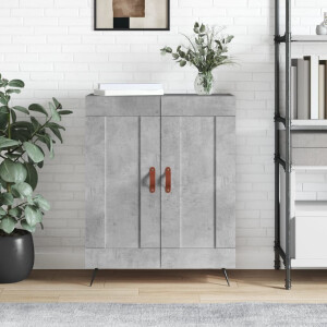 vidaXL Dressoir 69,5x34x90 cm bewerkt hout betongrijs