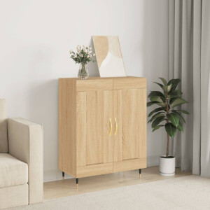 vidaXL Dressoir 69,5x34x90 cm bewerkt hout sonoma eikenkleurig