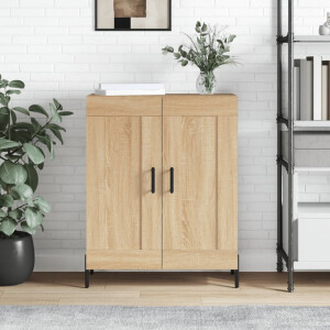 vidaXL Dressoir 69,5x34x90 cm bewerkt hout sonoma eikenkleurig