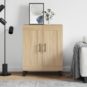 vidaXL Dressoir 69,5x34x90 cm bewerkt hout sonoma eikenkleurig
