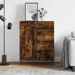 vidaXL Dressoir 69,5x34x90 cm bewerkt hout gerookt eikenkleurig