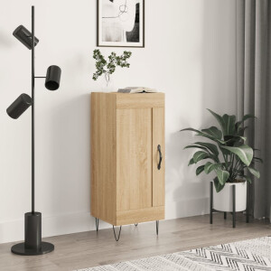vidaXL Dressoir 34,5x34x90 cm bewerkt hout sonoma eiken