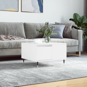 vidaXL Salontafel 55x55x36,5 cm bewerkt hout wit