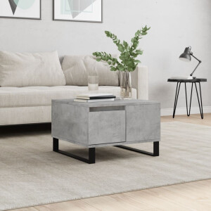 vidaXL Salontafel 55x55x36,5 cm bewerkt hout betongrijs