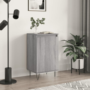 vidaXL Dressoir 40x35x70 cm bewerkt hout grijs sonoma