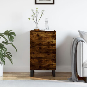 vidaXL Dressoir 40x35x70 cm bewerkt hout gerookt eikenkleurig