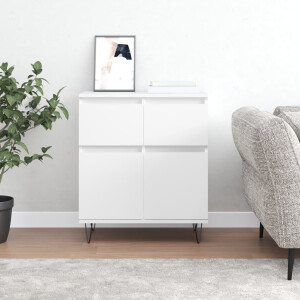 vidaXL Dressoir 60x35x70 cm bewerkt hout wit