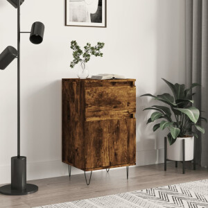 vidaXL Dressoir 40x35x70 cm bewerkt hout gerookt eikenkleurig