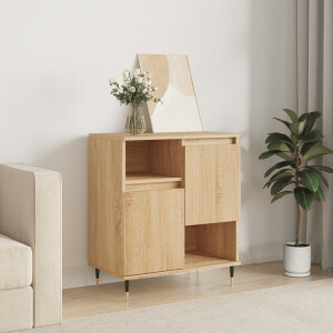 vidaXL Dressoir 60x35x70 cm bewerkt hout sonoma eikenkleurig
