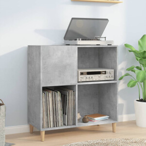 vidaXL Platenkast 84,5x38x89 cm bewerkt hout betongrijs