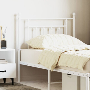 vidaXL Vervangend hoofdbord 80 cm metaal wit