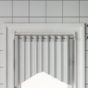 vidaXL Gordijnrails 2 st 40-60 cm aluminium wit en zilverkleurig