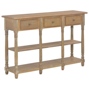 vidaXL Wandtafel 110x30x76 cm bewerkt hout