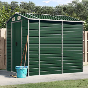 vidaXL Tuinhuis Groen 191x215x198 cm Gegalvaniseerd Staal