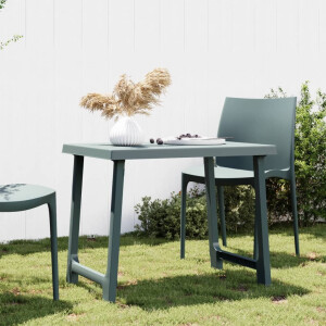 vidaXL Campingtafel hout-look 79x56x64 cm PP groen