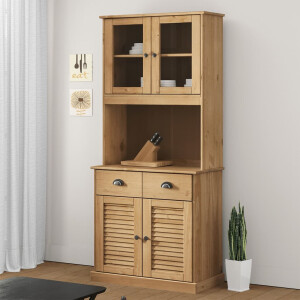 vidaXL Hoge kast VIGO 78x40x175 cm massief grenenhout