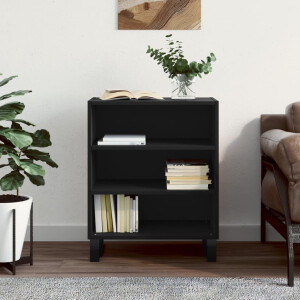 vidaXL Dressoir 57x35x70 cm bewerkt hout zwart