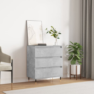vidaXL Dressoir 60x35x70 cm bewerkt hout betongrijs