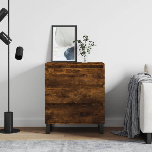 vidaXL Dressoir 60x35x70 cm bewerkt hout gerookt eikenkleurig