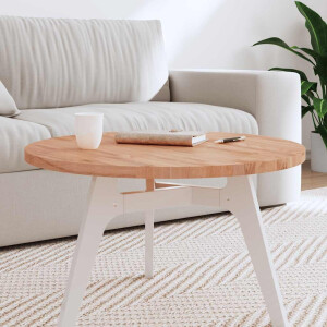 vidaXL Tafelblad rond Ø70x2,5 cm massief beukenhout