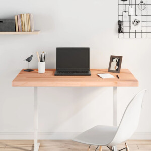 vidaXL Bureaublad 100x60x4 cm massief beukenhout
