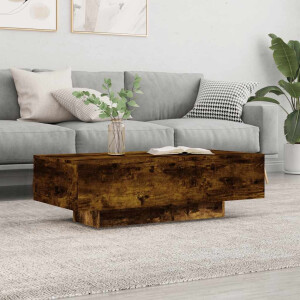 vidaXL Salontafel 100x49,5x31 cm bewerkt hout gerookt eikenkleurig