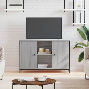 vidaXL Tv-meubel 100x35x65 cm bewerkt hout grijs sonoma eikenkleurig