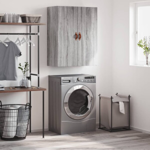 vidaXL Wandkast 69,5x34x90 cm grijs sonoma eikenkleurig