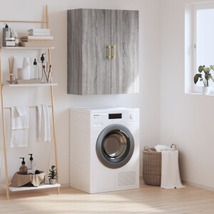 vidaXL Wandkast 69,5x34x90 cm grijs sonoma eikenkleurig