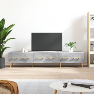 vidaXL Tv-meubel 150x36x30 cm bewerkt hout betongrijs
