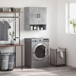 vidaXL Wandkast 60x31x70 cm bewerkt hout betongrijs