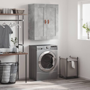 vidaXL Wandkast 69,5x34x90 cm bewerkt hout betongrijs